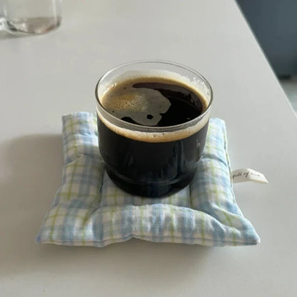 Coaster Fresh Pastoral Style Cotton Coaster Cloth Insulation Pad Table Mat Placemat Home Decoration Kitchen Accessories